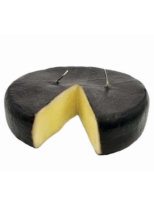 Candela a Forma di Formaggio Buccia Nera