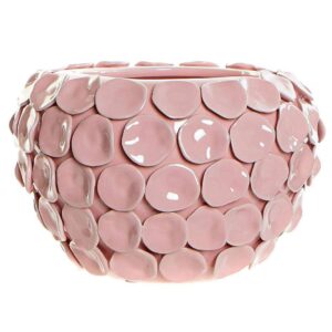 Vaso in Gres Porcellana con Rilievi Applicati