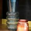 Vaso In Cristallo Azzurro 12X12X29