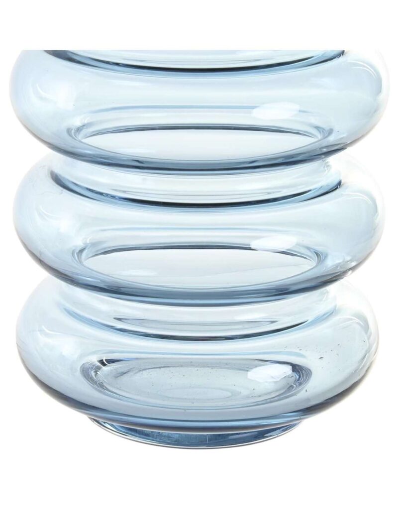 Vaso In Cristallo Azzurro 12X12X29