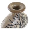 Vaso In Terracotta Beige Con Albero Decorato In Cristalli Di Vetro Colorato