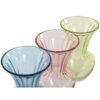 Vaso In Cristallo Azzurro Rosa Verde 15X15X25