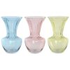 Vaso In Cristallo Azzurro Rosa Verde 15X15X25