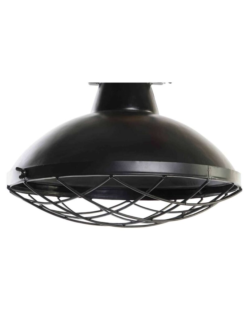 Lampadario Da Soffitto In Ferro E Legno Di Mango