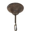 Lampadario Da Soffitto Vintage In Abete E Metallo Invecchiato