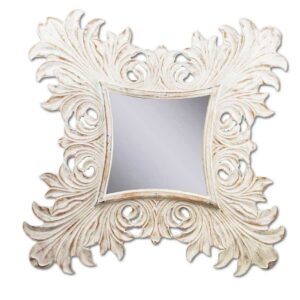 Specchio FIAMME Legno Naturale White Decapato