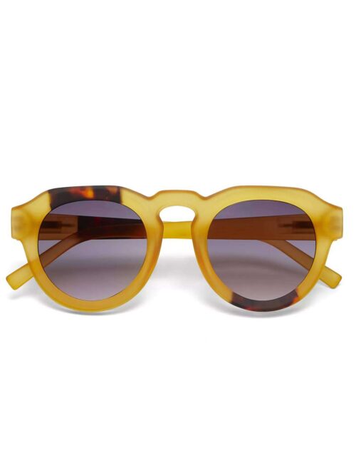 Occhiali da Sole Uomo ZENO Round Yellow