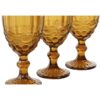 Set Di 6 Bicchieri In Cristallo Colore Ambra
