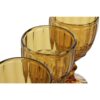 Set Di 6 Bicchieri In Cristallo Colore Ambra