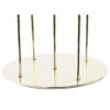 Candelabro In Metallo Dorato A 5 Posizioni