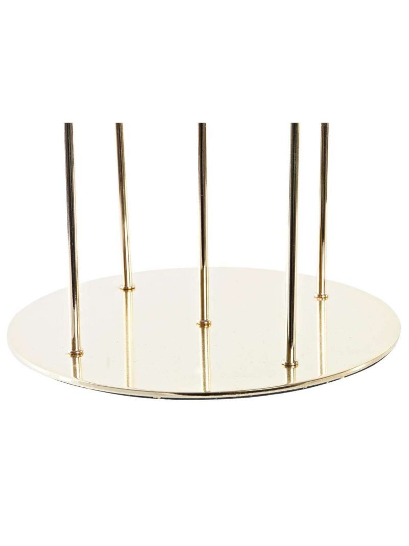 Candelabro In Metallo Dorato A 5 Posizioni