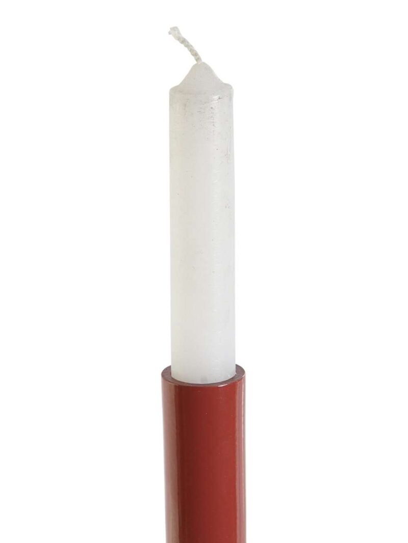 Candelabro In Alluminio Laccato 10X10X41 Cm