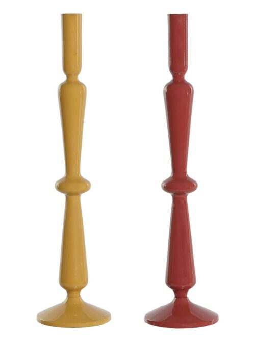 Candelabro in Alluminio Laccato 10x10x41 cm