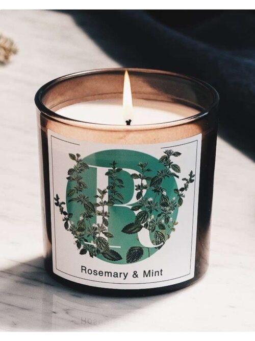 Rosemary e Mint Candela Profumata in Bicchiere 200gr