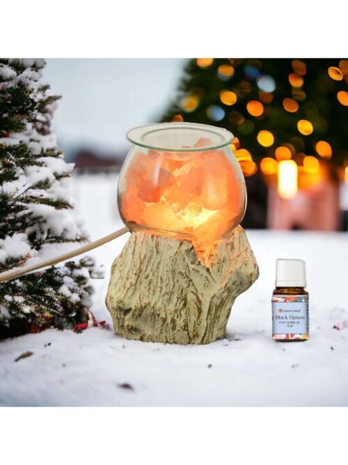 Lampada Diffusore Essenze UNIKO con Sale dell'Himalaya