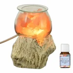 Lampada Diffusore Essenze UNIKO con Sale dell'Himalaya