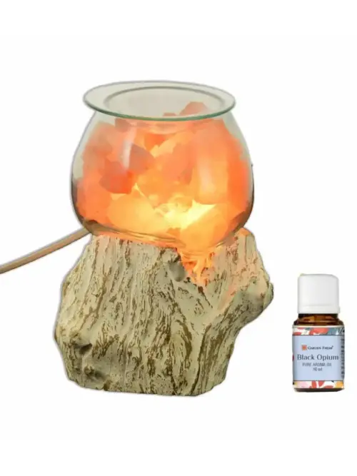 Lampada Diffusore Essenze UNIKO con Sale dell'Himalaya