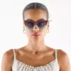 Cchiali Da Sole Donna Claudia Big Cat Eye Okkia