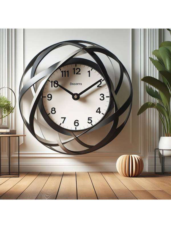 orologi parete categoria Orologio da Parete Legno Pino e Cristallo 90x90 cm | Meccanismo a Vista | Numeri Romani | Movimento al Quarzo