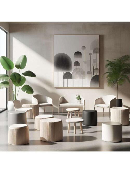 Mobiletto Bianco con 3 Cassetti e 1 Anta 70x38x80 cm – Legno di Abete e MDF