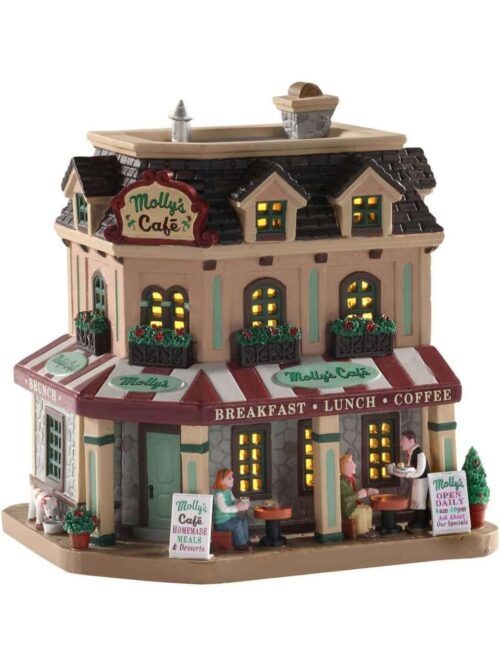 Lemax Molly's Corner Café