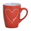 Tazza Decorata A Cuore Love In Gres