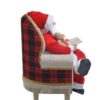 Babbo Natale Sulla Poltrona Con Quaderno E Orsacchiotto