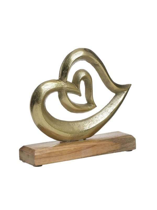 Decorazione Tavolo A Forma Di Doppio Cuore Stilizzato