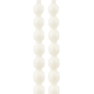 Coppia Candele Borraccia in Paraffina Bianco h31