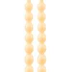 Coppia Candele Borraccia in Paraffina Beige h31