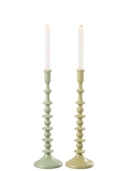 Candeliere Alluminio Verde h43