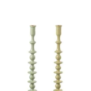 Candeliere Alluminio Verde h43