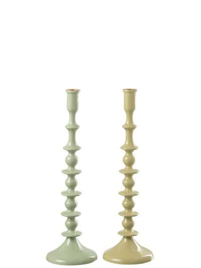 Candeliere Alluminio Verde h43