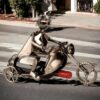 Portabottiglia Motocicletta Per Vino In Metallo