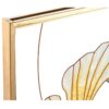 Decorazione Quadro In Vetro Dipinto Su Struttura Metallo Dorato