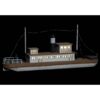 Barca Bianca In Legno Paulownia Con Illuminazione Interna A Led