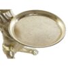 Figura In Resina Ippopotamo Seduto Con Vassoio Oro