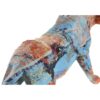 Figura Decorativa In Resina Leopardo Multicolore