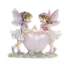 Figura In Resina Fatine Su Cuore
