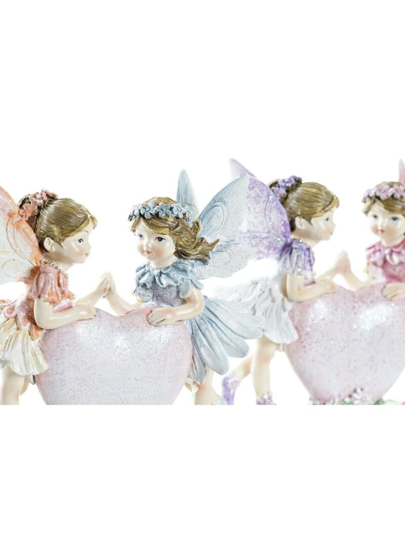 Figura In Resina Fatine Su Cuore