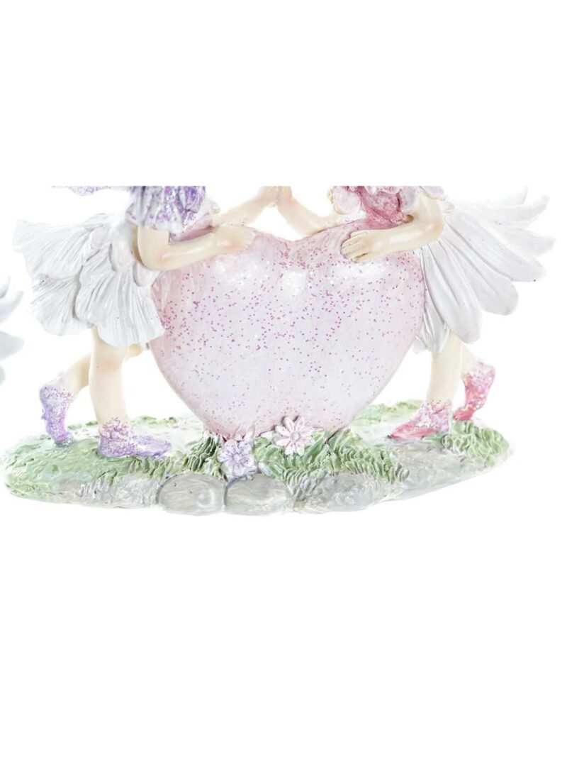 Figura In Resina Fatine Su Cuore