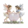 Figura In Resina Fatine Su Cuore