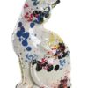 Decorazione In Resina Gatto Seduto Multicolor