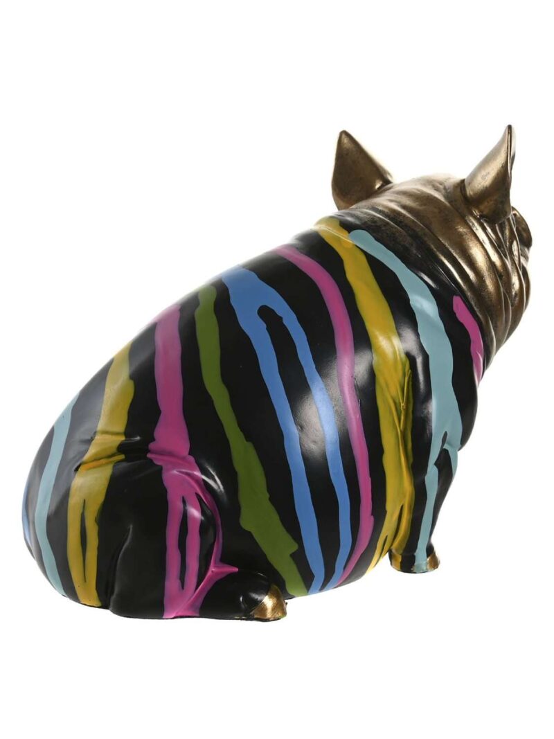 Statuetta In Resina Porcellino Multicolore