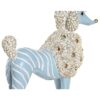 Figura Decorativa In Resina Di Barboncino Con Strass