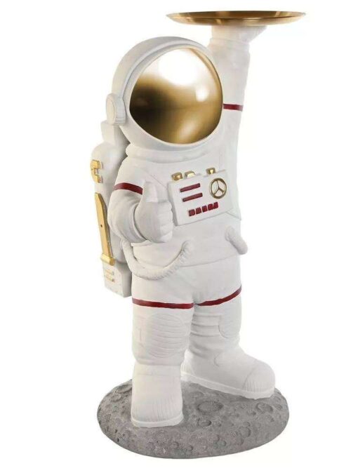 Figura Astronauta in Metallo e Resina h60cm