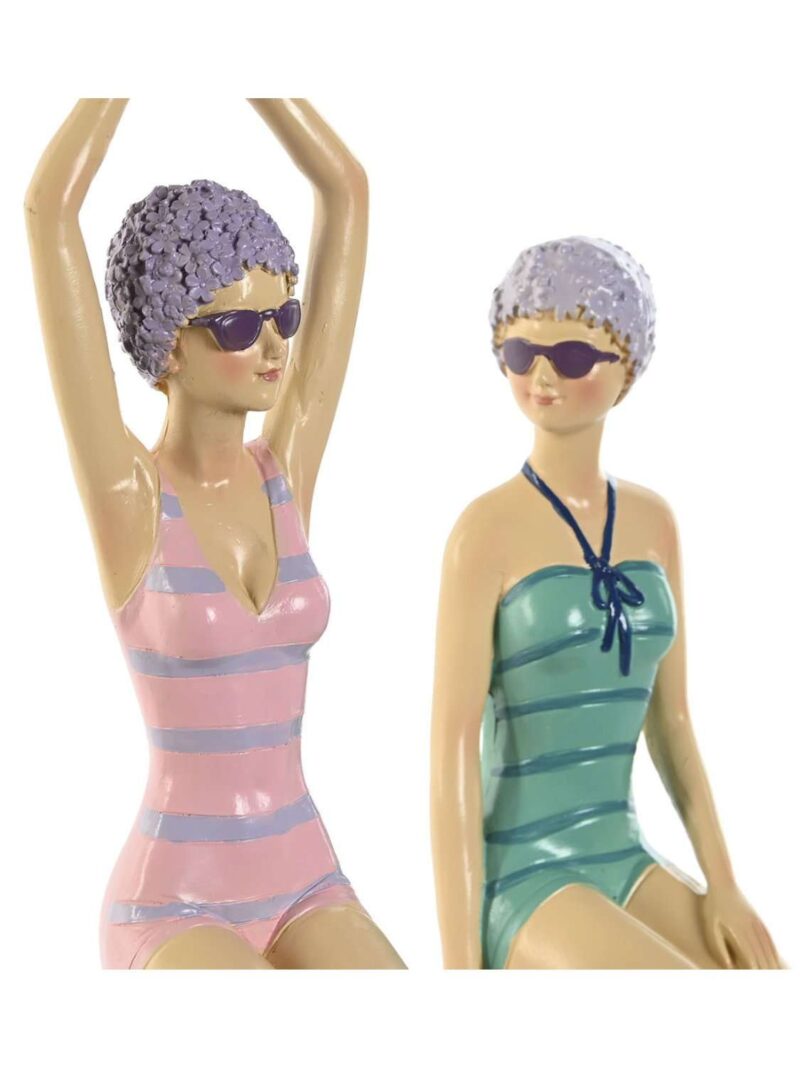 Figura Decorativa Di Donna In Costume Vintage Su Palla