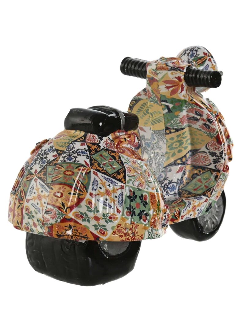 Decorazione Scooter In Resina 14X8X11 Multicolor