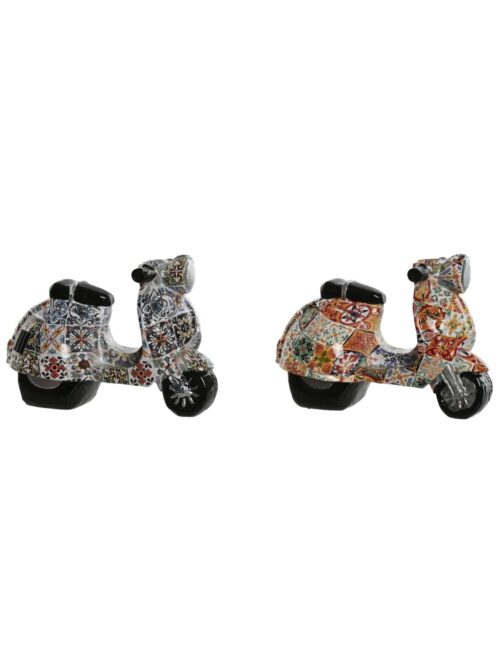 Decorazione Scooter in Resina 14x8x11 Multicolor