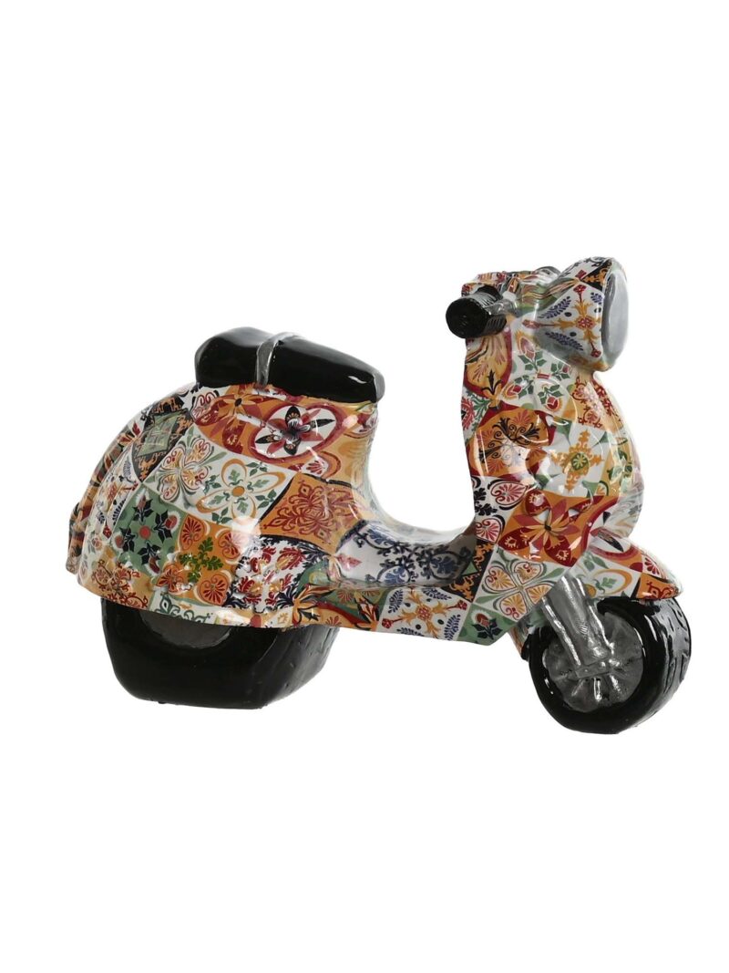 Decorazione Scooter In Resina 14X8X11 Multicolor